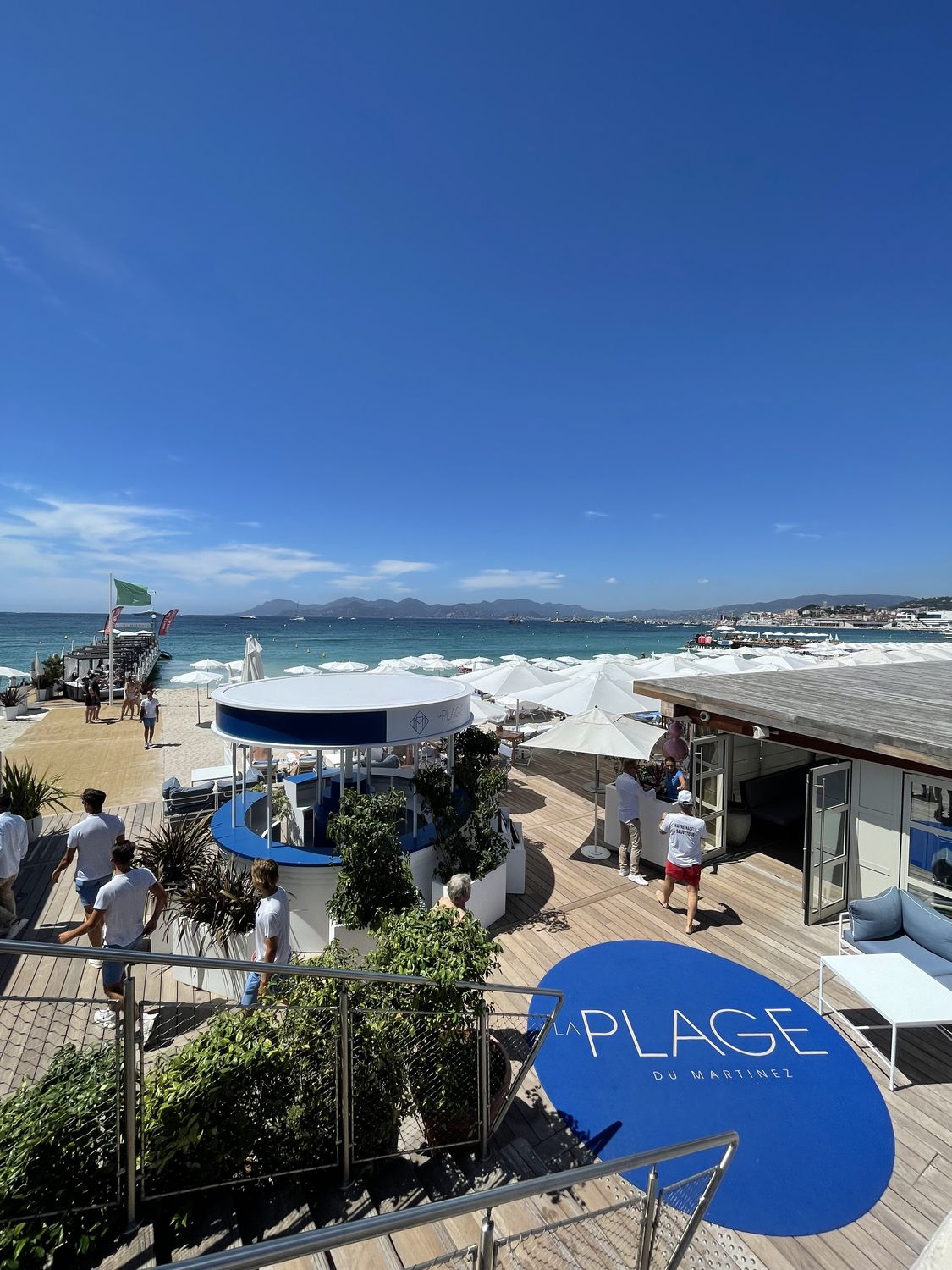 Beach club on the Côte d'Azur